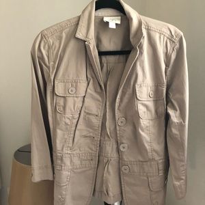 Ann Taylor beige blazer/light jacket